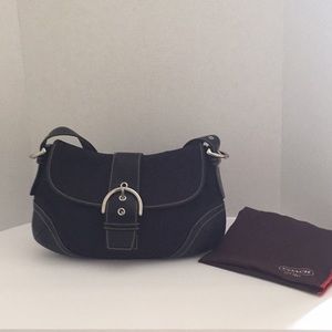 Lightly Used Black Coach Bag
